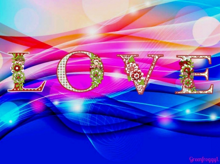 LOVE - LOVE, PINK, BLUE, COLOURS