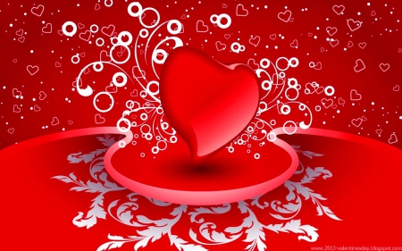 Valentines day February 14 - white, valentine, heart, red