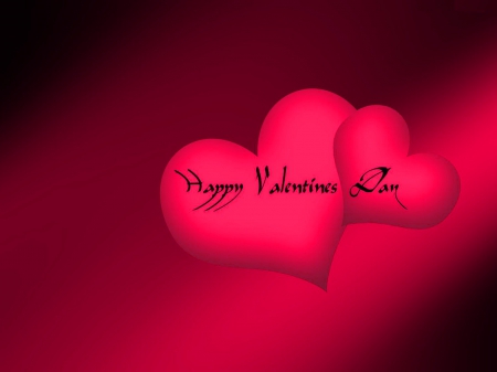 Happy Valentines day - hearts, red, greeting, valentine