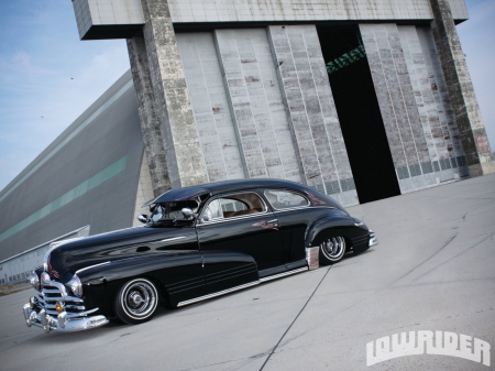 1947 Pontiac Torpedo - lowrider, 1947, classic, black