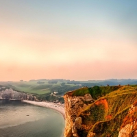 wonerful church on a seaside cliff