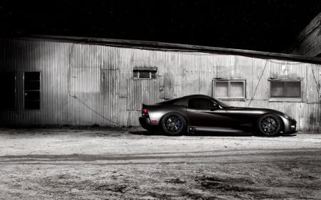 Viper - mopar, dodge, black rims, black