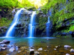 wonderful triple waterfalls