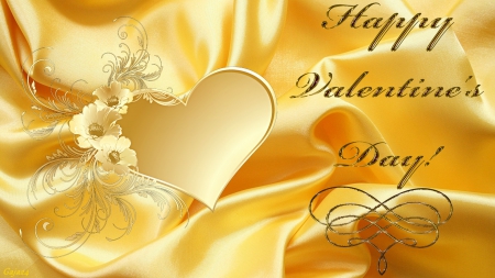 Valentines Day - Valentines Day, Love, gold, heart