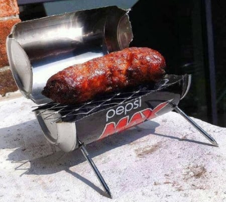 AUSSIE BAR-B-QUE - sausage, can, pepsi, drink