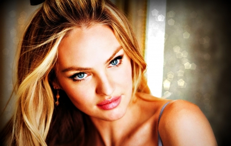 Candice Swanepoel - woman, model, girl, blonde, Candice Swanepoel, beauty, blue eyes