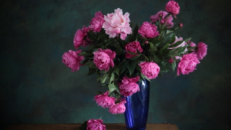 Still life - vase, flower, still life, pink