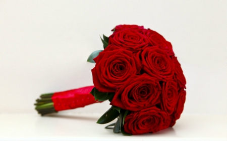 Red roses - roses, flower, bouquet, red