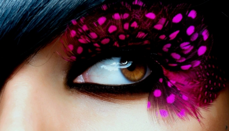 Eye - girl, eyes, eye, face, makeup, close up