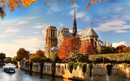 Notre Dame Cathedral, Paris, France - france, paris, cathedral, dame, notre