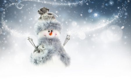 Snowman - snowman, winter, cute, snow