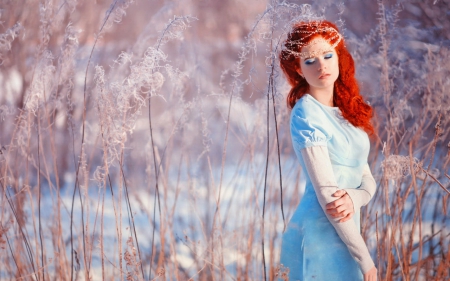 Redhead beauty - woman, redhead, beauty, model