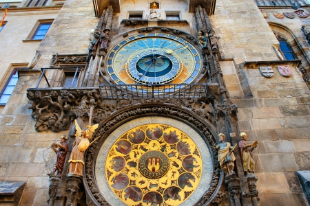 Prague, Astronomical Clock - Prague, clock, architecture, clocks, old, astronomical, Czech, astronomical clock, Czech Republic