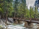 wonderful yosemite falls bridge