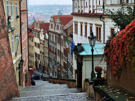 Prague, Czech-Republic - Stairs, Prague, old, old town, travel, architecture, Czech, Czech Republic