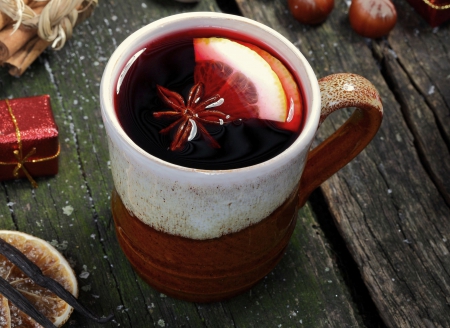 Winter Drink - winter drinks, drink, brown, winter drink, winter, drinks, wine, mug