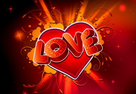 Valentine background - pretty, heart, beautiful, lovely, love, happy, passion, red, valentine, background, day