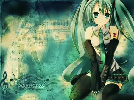 Vocaloid  - anime, miku vocaloid