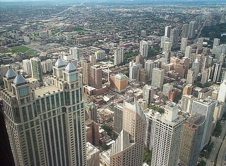 View of Chicago - view, illinois, hancock, city, skyscaper, chicago