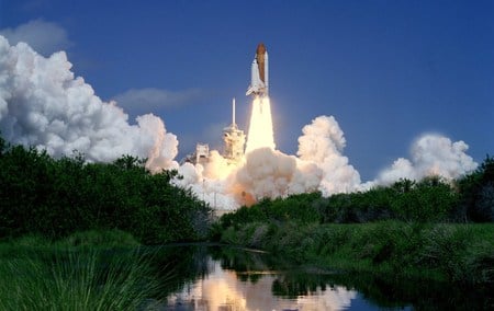 Space Shuttle Launch - space, launch, shuttle