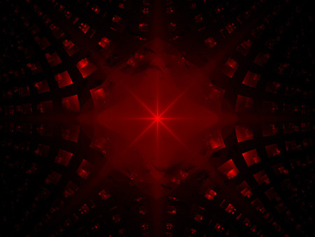 Red zone - fractal, red