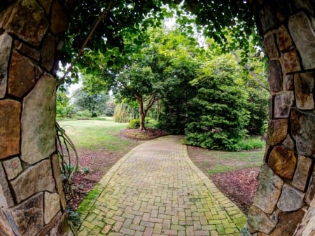 Beautiful place - path, place, entrance, nature