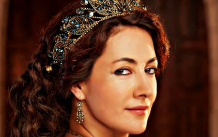 Meltem Cumbul as Fatma Sultan - woman, actress, turkish, muhtesem yuzyil, redhead, tv series, meltem cumbul, fatma sultan, magnificent century