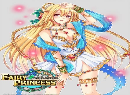 Fairy Princess - princess, girl, magic, long hair, cg, pretty, game, card, fairy