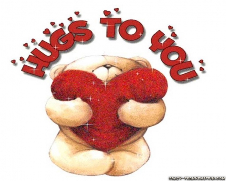 HUGS TO YOU - valentines, hugs, day, heart