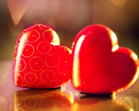 Love - with love, bokeh, love, hearts, valentines day