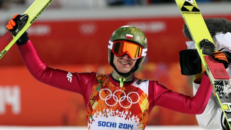 Kamil Stoch - gold medal in ski jumping - jumping, Stoch, medal, Poland, Kmil Stoch, gold, photo, Polska