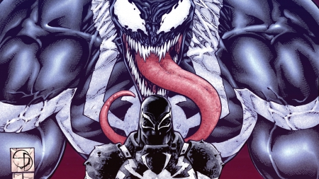 Venom - black, comic, Venom, spiderman