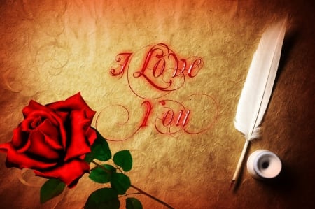 Love - love, valentine, rose, red