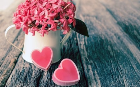 Pink Hearts for Valentine's! - holidays, pink, valentine, hearts