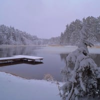 Grey winter day.