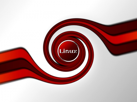 Linux red twist 4:3 - wallpaper, absttract, linux, red