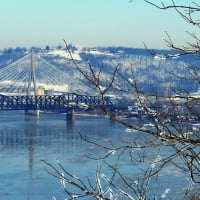 Blue Winter on the River