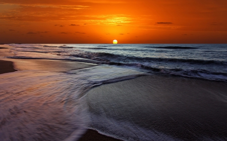 Sunset - amazing, sunset, sea, sun