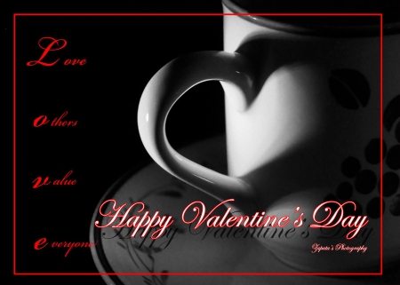 Happy V Day - DAY, V, CUPS, LOVE