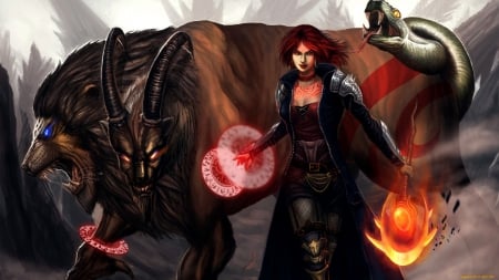 Chimera - cg, chimera, fantasy, women