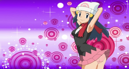 Lovely Dawn, cute, TV Series, Video Games, Pokemon, Dawn, Anime, HD  wallpaper