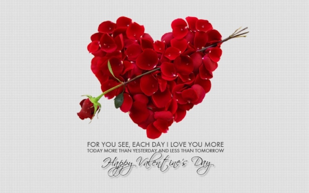 Love is in the air... - roses, saying, heart, valentine, day