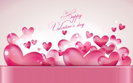 Valentine's Day - dots, hearts, valentines, happy valentines day, pink, circles, valentines day, valentine