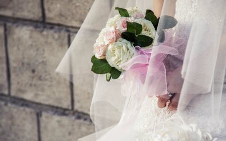 Bouquet - flowers, bouquet, bride, pretty