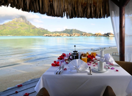 For Dear Friend V-A (Romeo) - summer, bora bora, romantic, beautiful, breakfast, travel, V-A