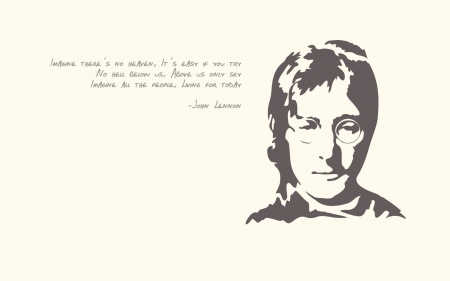 John Lennon Imagine - atheism, john lennon, peace on earth, atheist, peace, lennon, lyrics, john, beatles, agnostic, song, imagine, freethinking