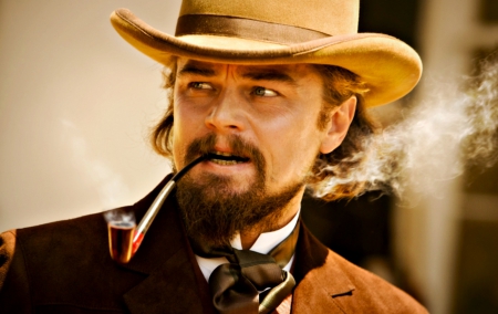 Leonardo DiCaprio as Calvin Candie - pipe, django unchained, hat, movie, man, actor, leonardo dicaprio, calvin candie