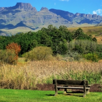 Dragon Peaks Park View on Mountains