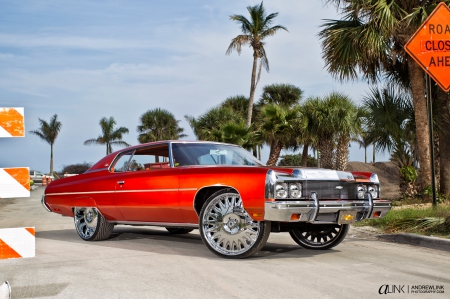 1973-Chevrolet-Caprice - Orange, Bowtie, GM, 1973