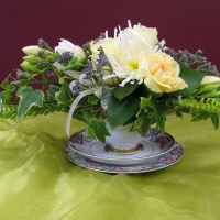 Vintage Tea Cup Arrangement